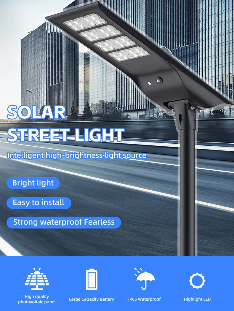 Skd Service 40w 60w 80w Solar Street Light All In One Solar Street ...