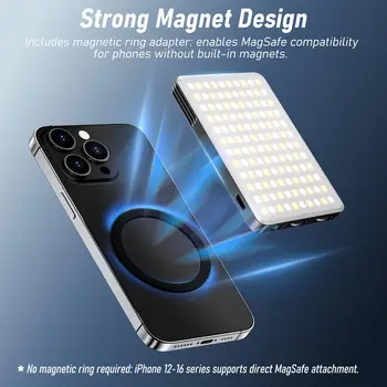 Selfie Light 160 Led 3000mah Rechargeable Cell Phone Fill Light Portable Clip on Light for Phone Tiktok Video Fill Lamp product image