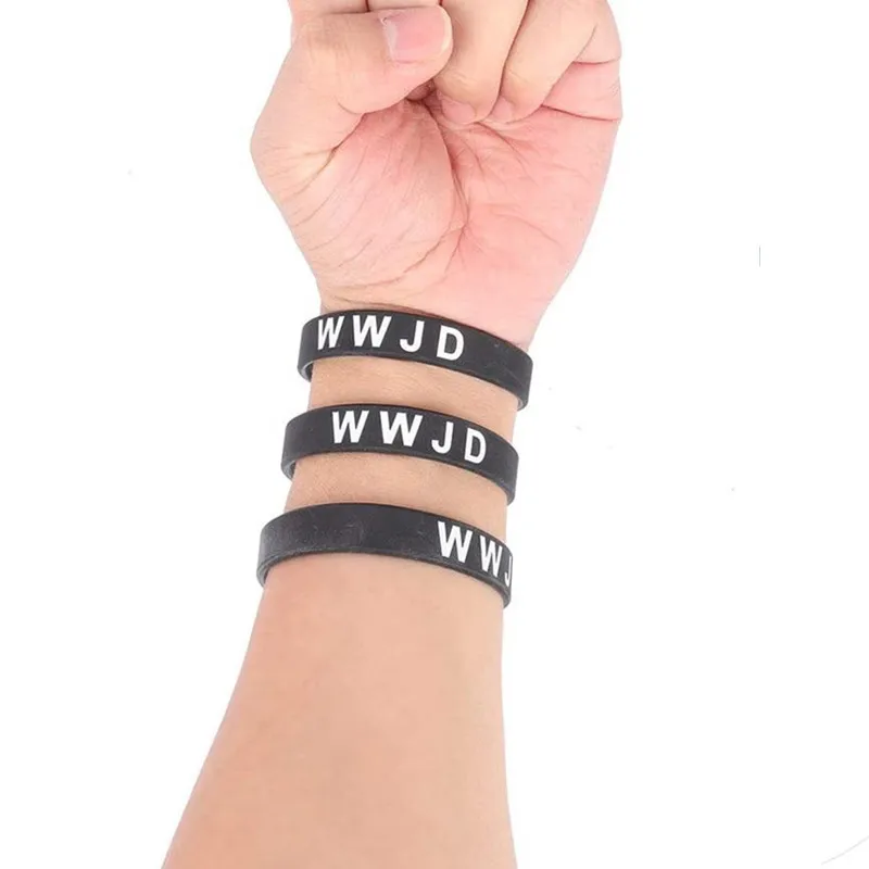 Bracelets Bible Verses WWJD Teachings Of Jesus Silicone Wristband Rubber  Cuff Bracelets From Fzctu4, $36.75 | DHgate.Com