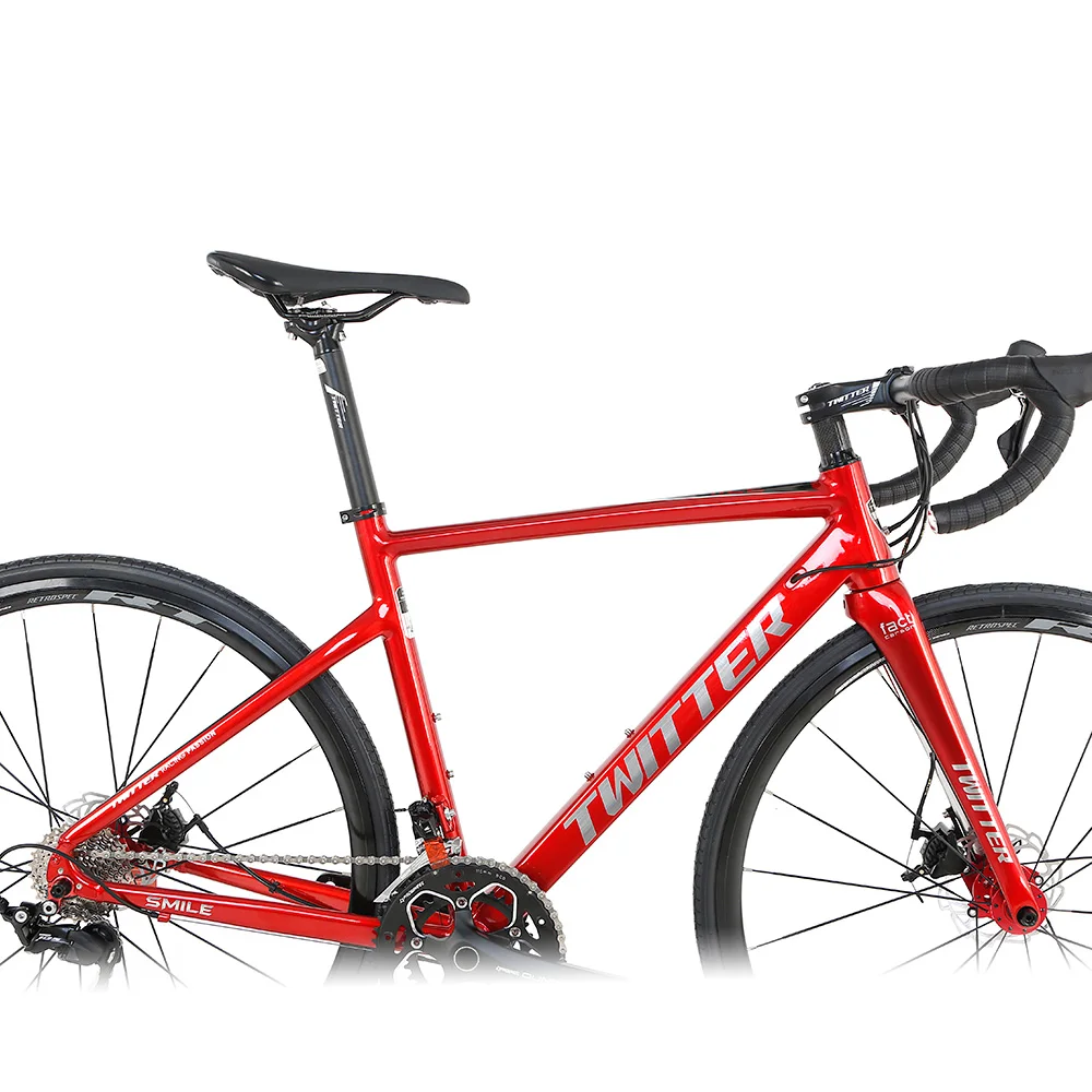 TWITTER Bicycle SMILE 700C 22 Speed Disc Brake 142mm Aluminum Alloy 7005 Racing Road Bike