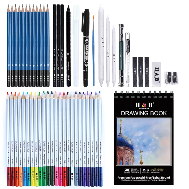 professional colored pencils 126 pc studio