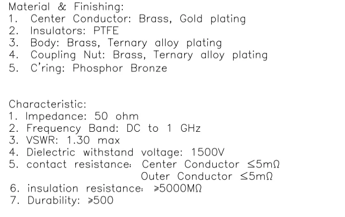 product top efficiency customized dc to 1 ghz uhf male uhf male to male adaptor-7