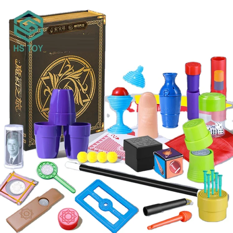 HS более 60 видов аксессуаров Волшебный реквизит профессиональные трюки оптовая продажа с книгой для