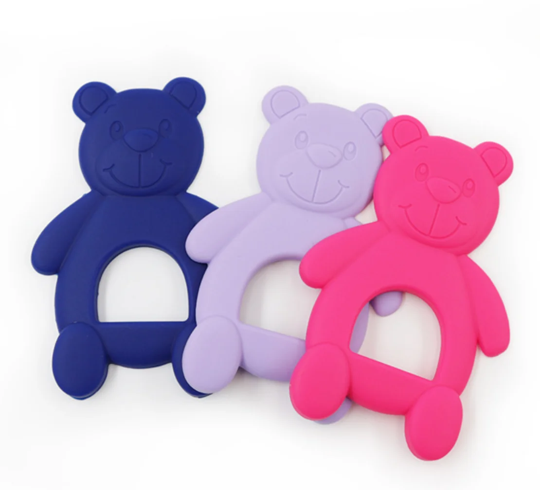 Baby Teether Silicone Chewing Safety Infant Teething Newborn Tooth Bears new 