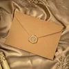 Brown with wax seal sticker