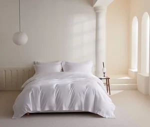 Wholesale for Large-Scale Procurement Customizable Double Hotel Fitted Bed Sheet Set 200TC 40-count Air-permeable Cotton Bedding