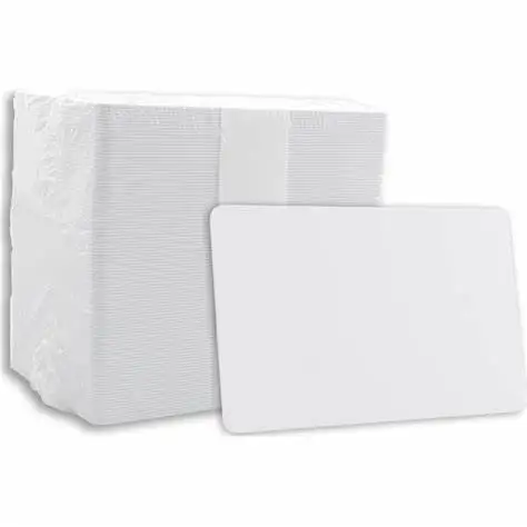 250 CR80 30Mil White Blank PVC Plastic Cards for Photo ID card thermal printers 
