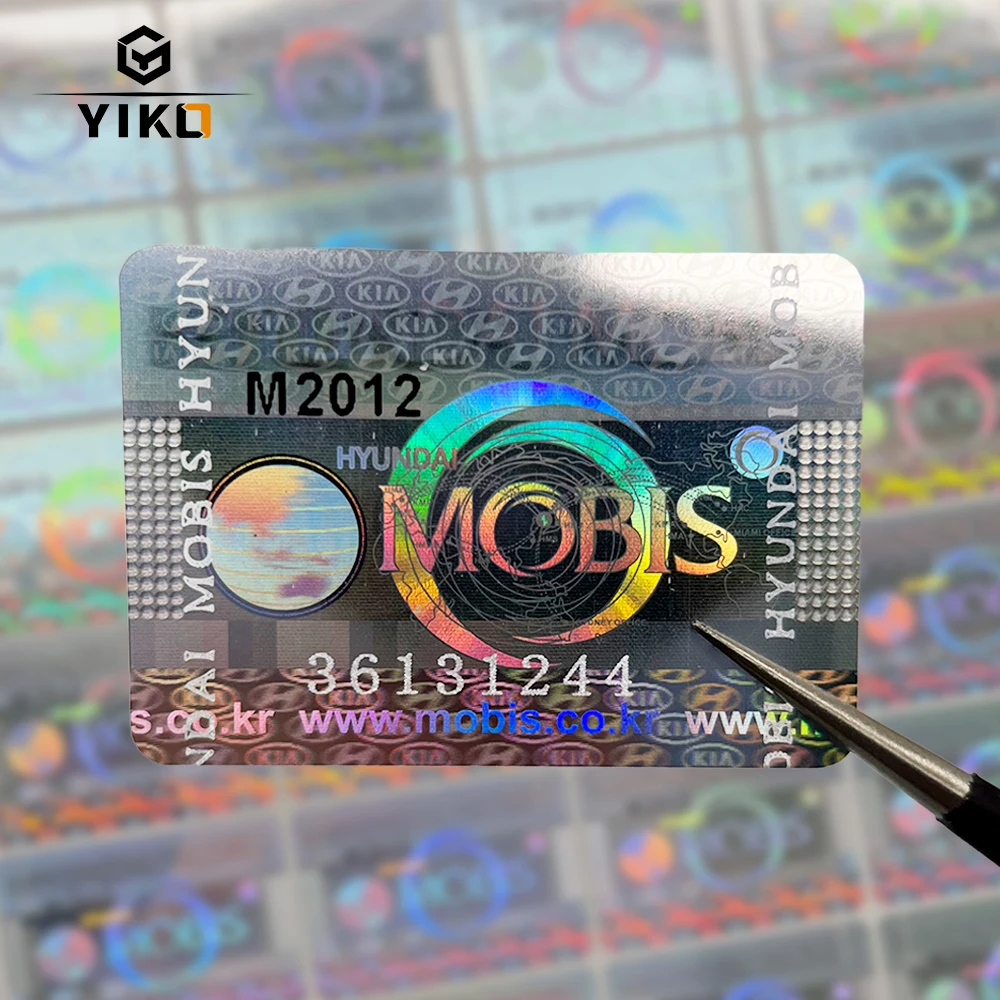 Hologram Security Laser Code Sticker Sheet Label for High Counterfeiting Security Equipment Easy Use Foil Stickers in Guangzhou