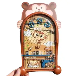 ITTL Puzzle Fun Tabletop Game Console Monkey Pinball Machine Toys Parent-child Interaction Educational Catapult Toys