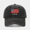 La bandera americana negra