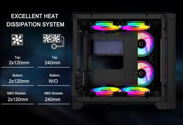 Custom Rugged Horizontal Matx Custom Computer Case Fabrication Pc Cases