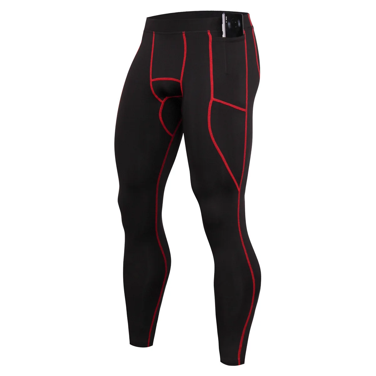 Zomersport Fiess-broek Heren hardloopsport Strakke elastische sneldrogende broek Basketbaltraining Outdoor Bottoming-broek311_voghion.com
