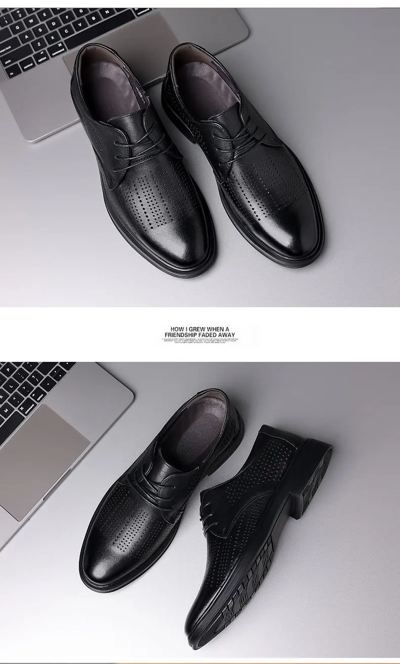 Manufacturers Custom Dress Flat Comfortable Breathable Leather Shoes ...