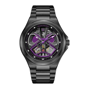 Factory Wholesale High-end Luminous Waterproof Watch Purple Automatic Mechanical Watch Men's Watch