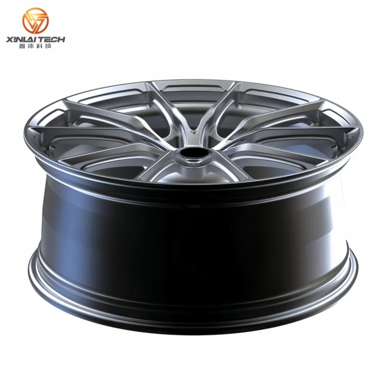 XINLAI Custom Deep Concave Aluminum Alloy 5x120 5x114.3 5x120 Forged Wheels Racing Car for GTS C8 Model Y Model 3 Model X - Image 1