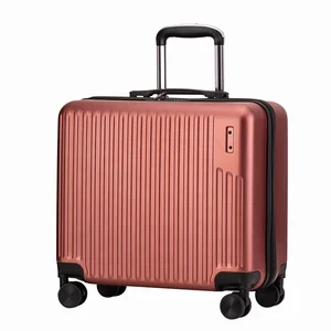 Luggage Factory Custom 18-Inch Simple Design Hardside ABS Trolley Case Business Luggage Bags
