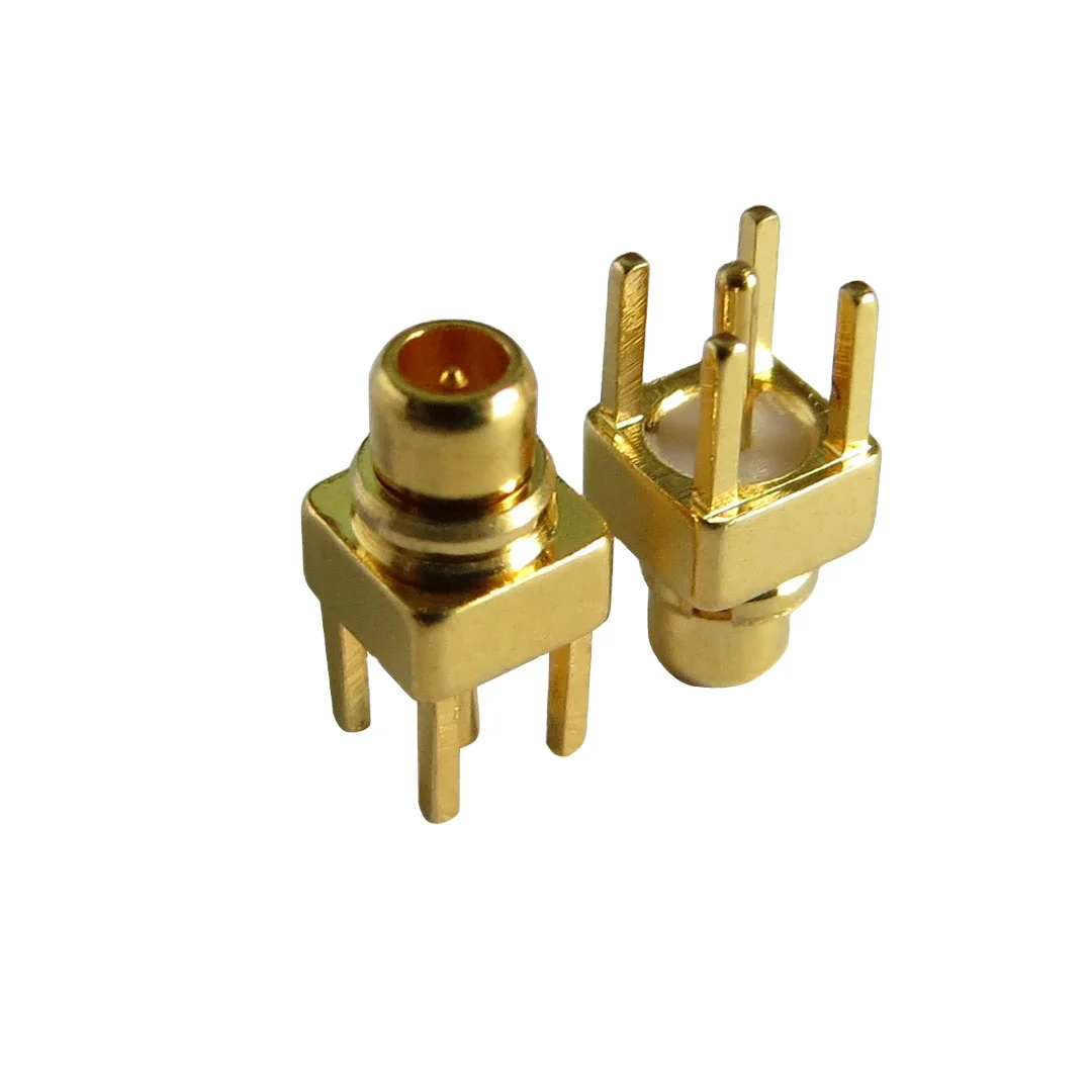product mmcx je coaxial connector all cooper pcb mount connector male mmcx connector-0