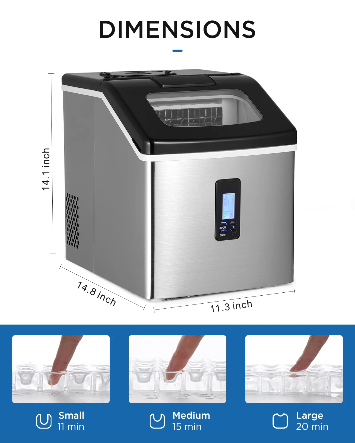 Hicon High Quality Table Top Ice Maker Cube Compressor Household Buy Table Top Ice Maker