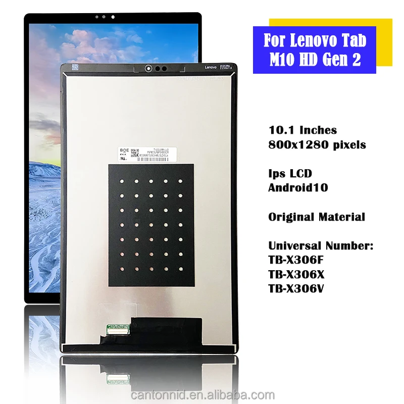 New LCD Display For Lenovo Tab M10 HD 2nd Gen TB-X306F TB-X306X TB