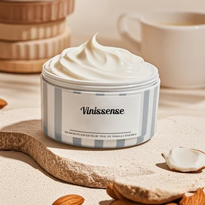 Factory Customised Brand Cake Shape Packaging Whitening, Hydrating and Moisturising Milk Almond Acid Cream