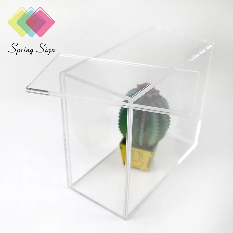 product-750-750 Spring Sign Acrylic Box Display case Acrylic Display Box Cabinet Showcase