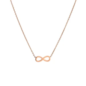 Stainless Steel Infinity Symbol Pendant Necklace Elegant Fashion Jewellery Wholesale Necklace for Women