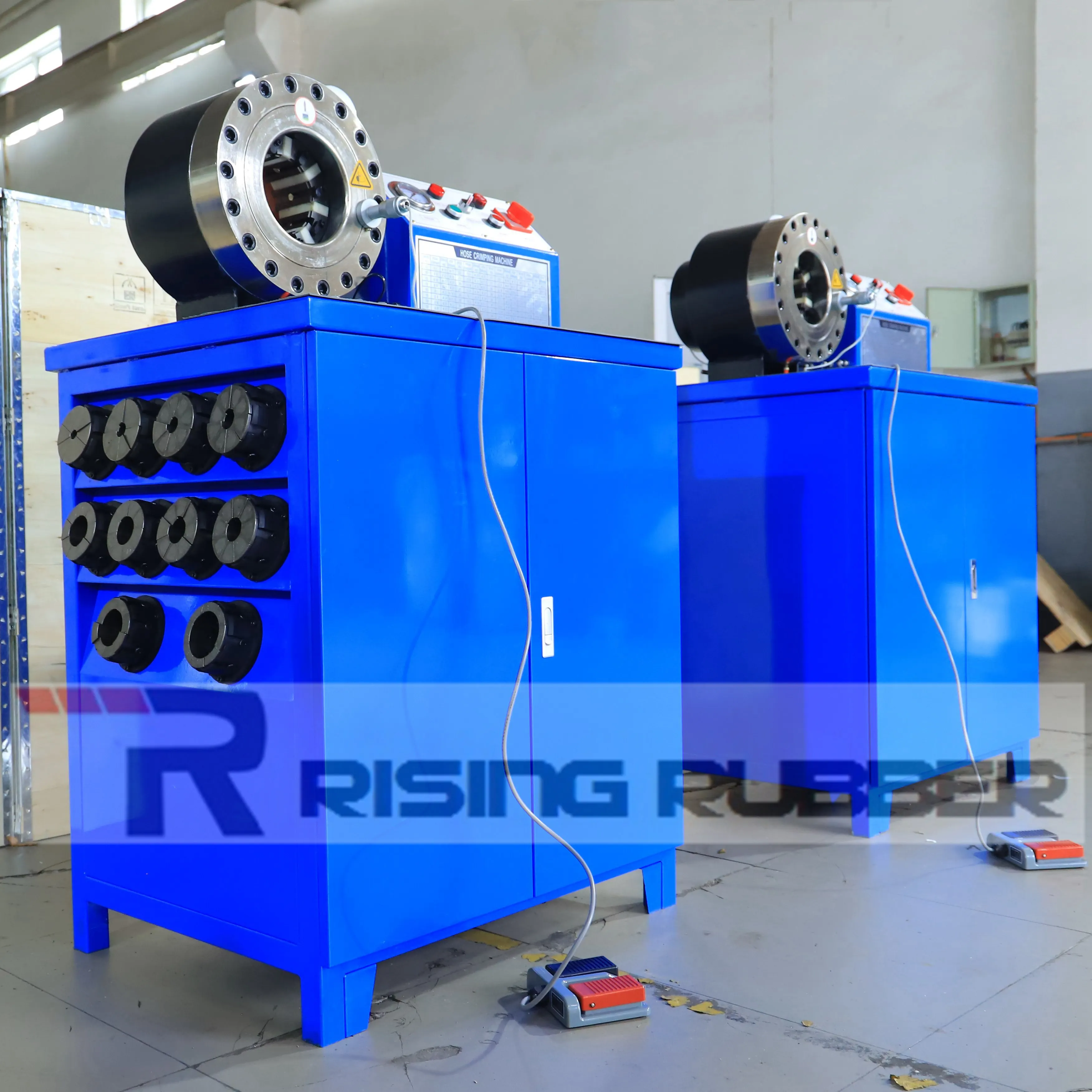 RISING CHILE 2 Inch Rubber Hydraulic Hose Press Crimping Machine Cutting Skiving Machine