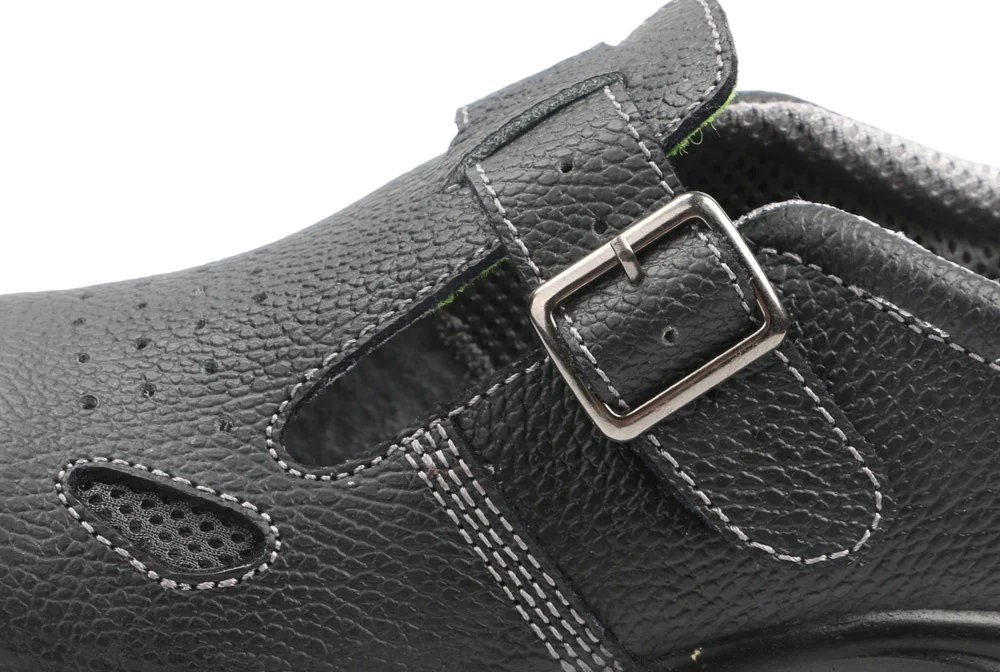 Cow Leather Bahrain Easy Lock Visitor Men Security Safety Shoes