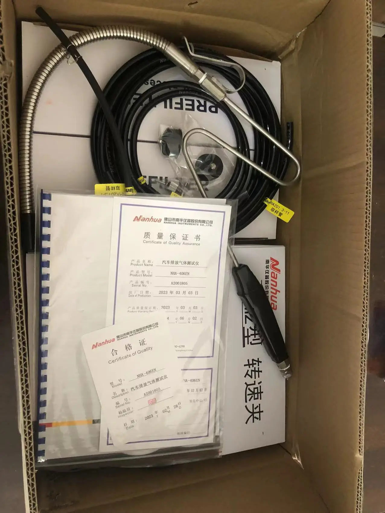 Автомобильный анализатор выхлопных газов NHA-406 использования NHA406 для HC CO CO2 O2 NHA-406EN автомобильного детектора объема дымовых отходов