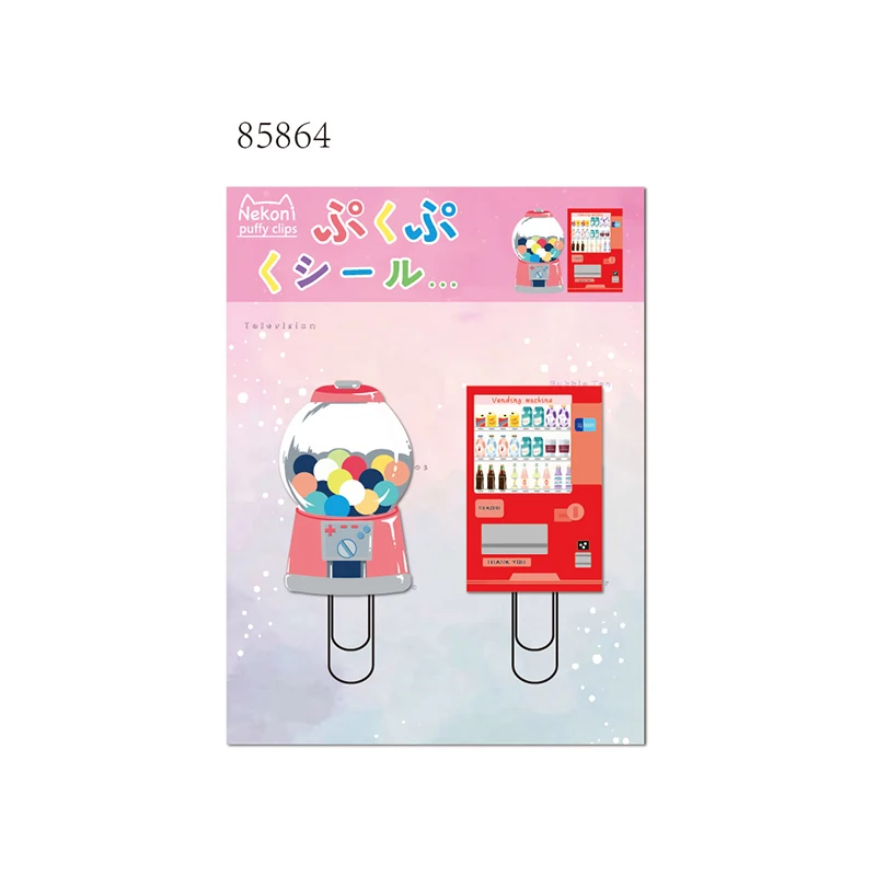 Nekoni ПВХ Закладка 3D планировщик Зажимы для бумаги Канцелярские Товары детей и студентов чтение подарки пользовательские закладки маркер страниц