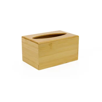 Bamboo Tissue Box Cover Elegant OEM Customized Style House Packing Modern Bathroom