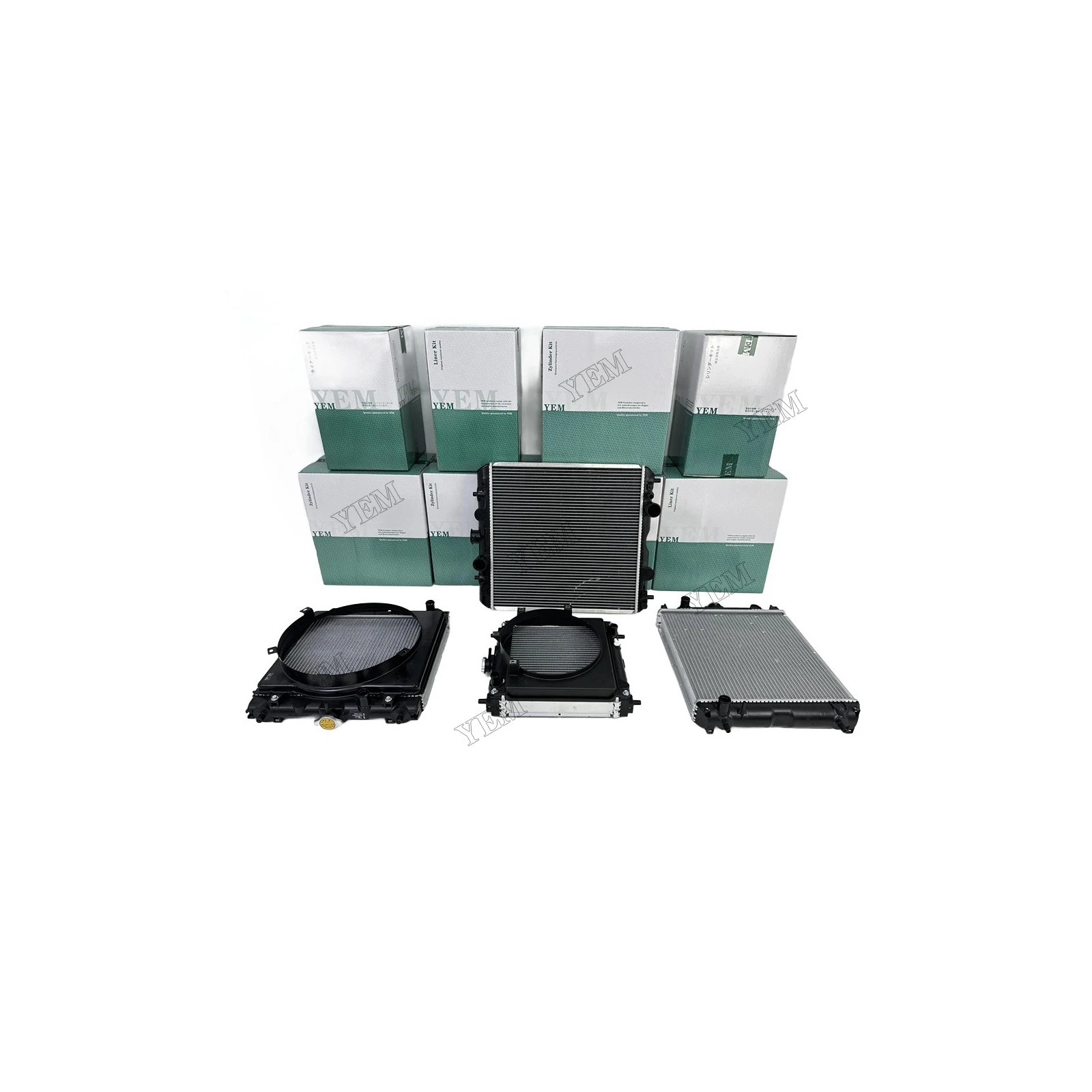 Radiator Assy for Doosan P180 P222LE PC22IE Engine Repair Kit Engine Parts With Warranty