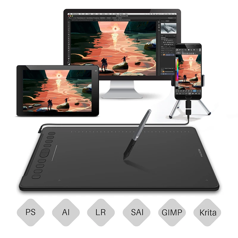 Hot販売huion H1161 11.6インチプロフェッショナルワイヤレス