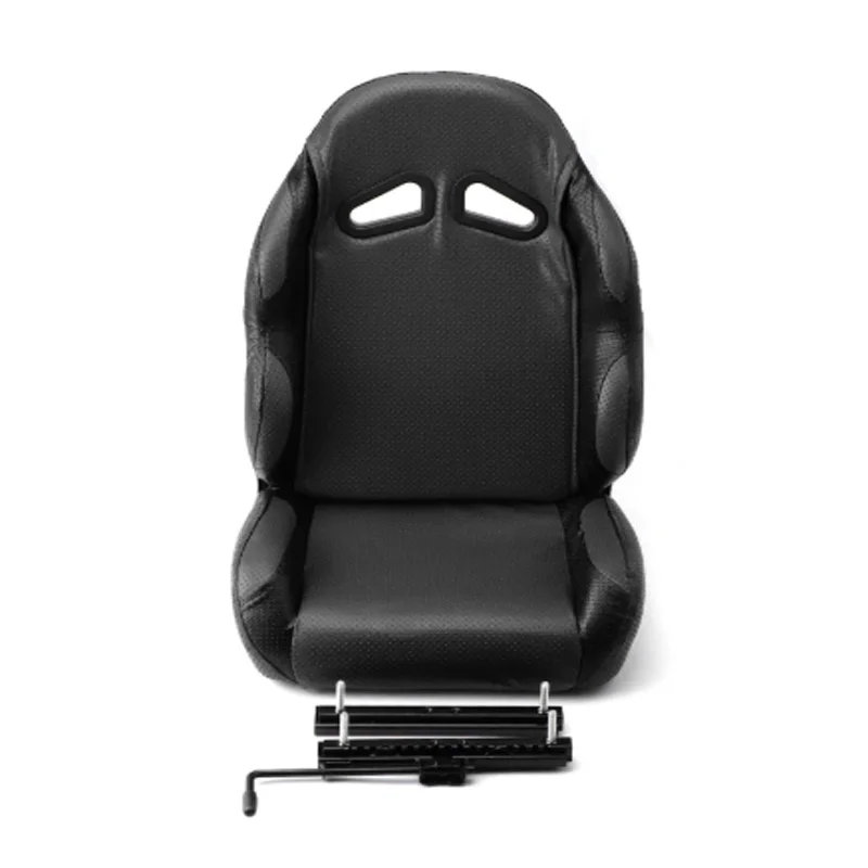 PCV Safety Seat Single Seat Saddle with Slide Rails for Karting Go Kart ATV  UTV Buggy Quad Dirt Bike Parts