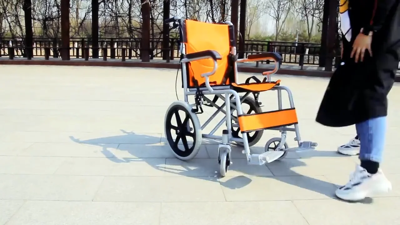 Cheap Lightweight Wheel Chair Portable Foldable Manual Wheelchair For