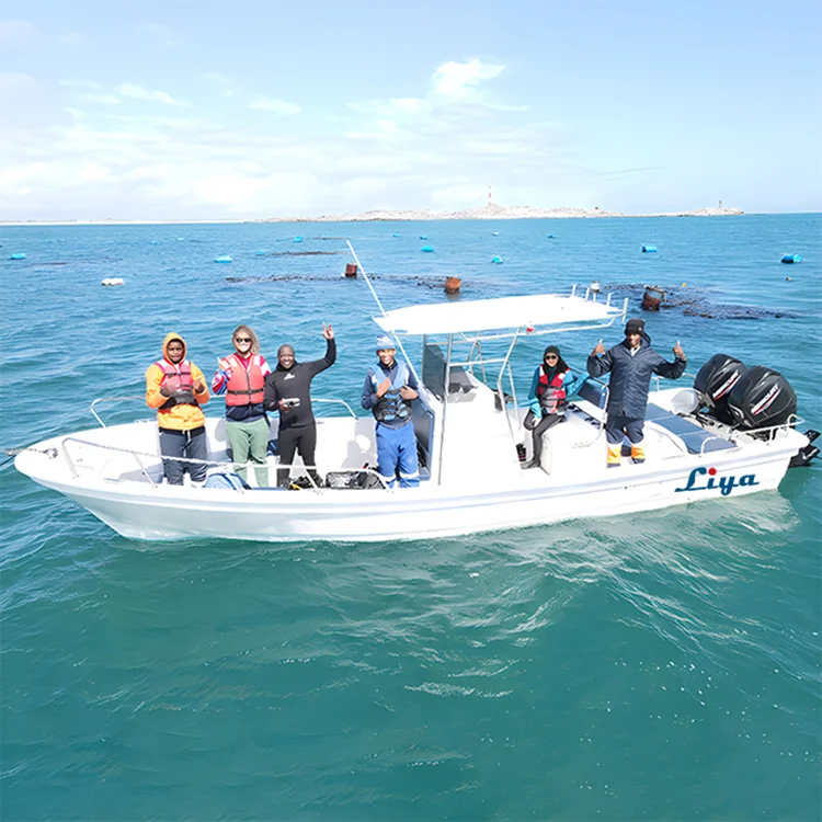 Liya 17t 19ft 22ft 25ft Commercial Fishing Vessels Fiberglass Fishing Center Console High Bow Boat With Fishing Accessories Liya 17t 19ft 22ft 25ft Commercial Fishing Vessels Fiberglass Fishing Center Console High Bow Boat With Fishing Accessories