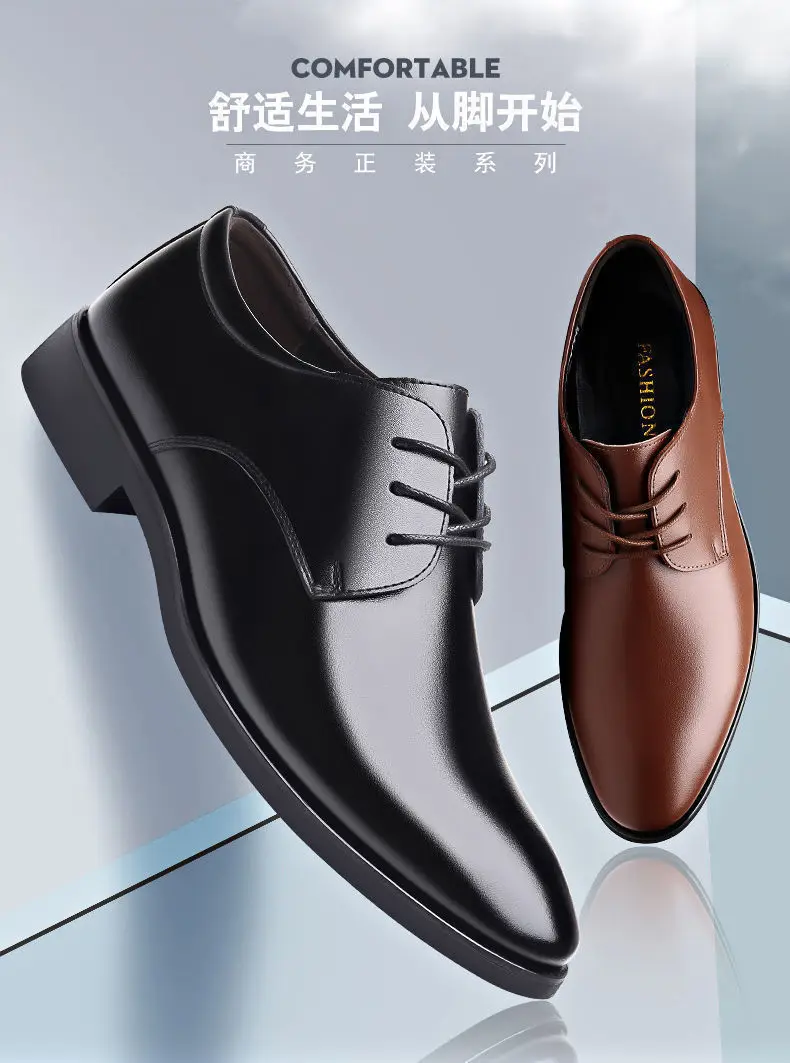 Men's Leather Shoes 2023 Spring And Autumn New Business Formal Casual ...