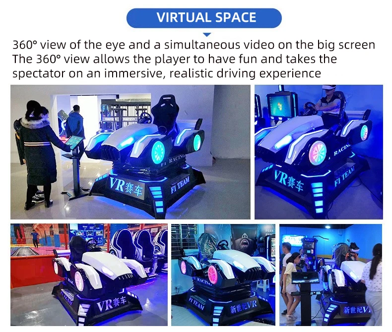 Cheap Price Fast Racing VR Simulation Driving Virtual Reality Simulate  Large Shopping Mall Entertainment