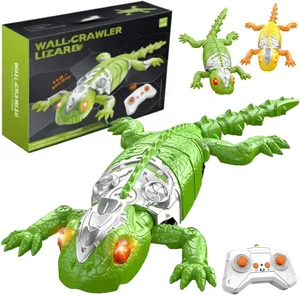 EPT Electric Rechargeable Remote Control Animal Wall Climbing Lizard Rc Wall Crawler Gecko Prank Toys