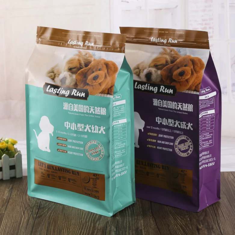 Cat Litter Cat Food Paper Pet Food Bag, packaging eva bag zip lock bags for Dog food storage1kg 2kg 4kg 20kg details