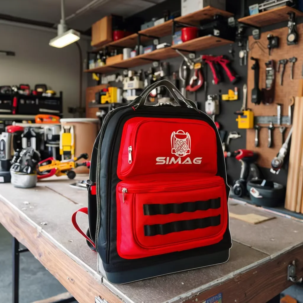 New Arrival Multi-Purpose Maintenance Tool Bag Electrician's Garden Tool Kit with Multi-Pockets Easy Carrying Hard Base Backpack