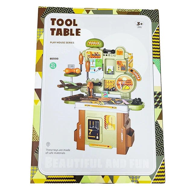 53pcs Construction Engineer Workshop Tools Set Toys for Kids