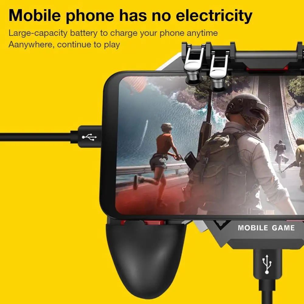 Newest  AK77 Mobile Game Controller  Cooling Fan Gamepad Game Joystick Trigger for Pubg Grip Controller