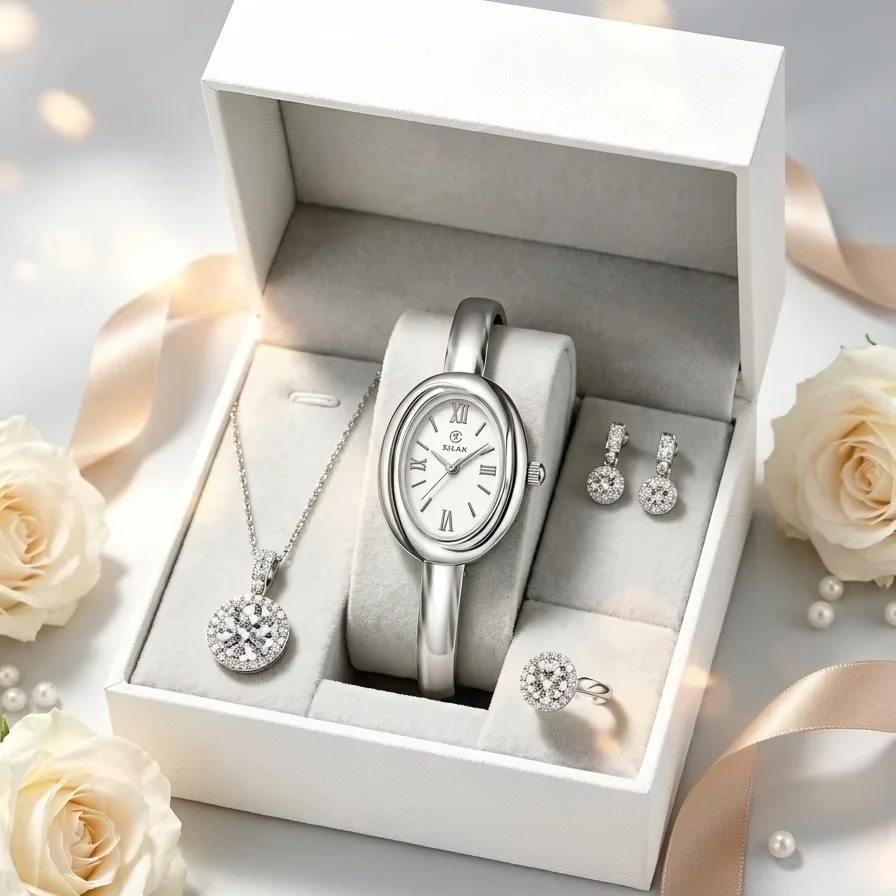 Oval Diamond Quartz Women's Watch OM-524359