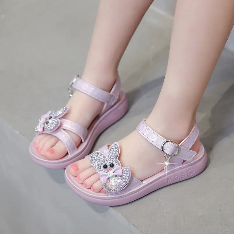 Girls` sandals Color pastel pink - SINSAY - 3279G-03X