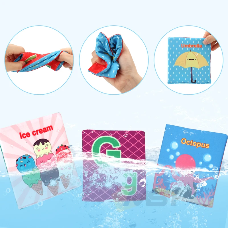Dropshiping Toddlers Washable Soft Letters 26PCS Colorful Flash Cards Early Learning Toy Baby Alphabet Cards Toys