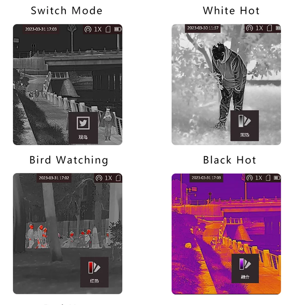 Hikmicro Fh Fq Thermal Imaging Monoculaire Night Vision Infrared