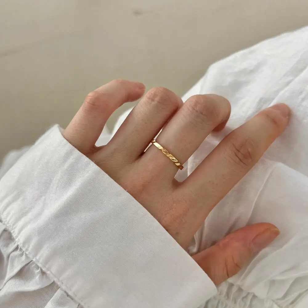 KAKODIY High Quality Boutique Jewelry for Women Wedding Open Adjustable 925 Sterling Silver Irregular Ring detail 5