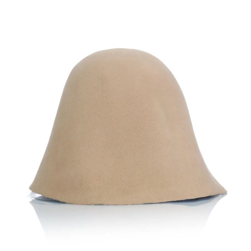 100% Australian Wool Fiber Hat Felt Wool Hat Body Semi-finished Women Hats  for Sale