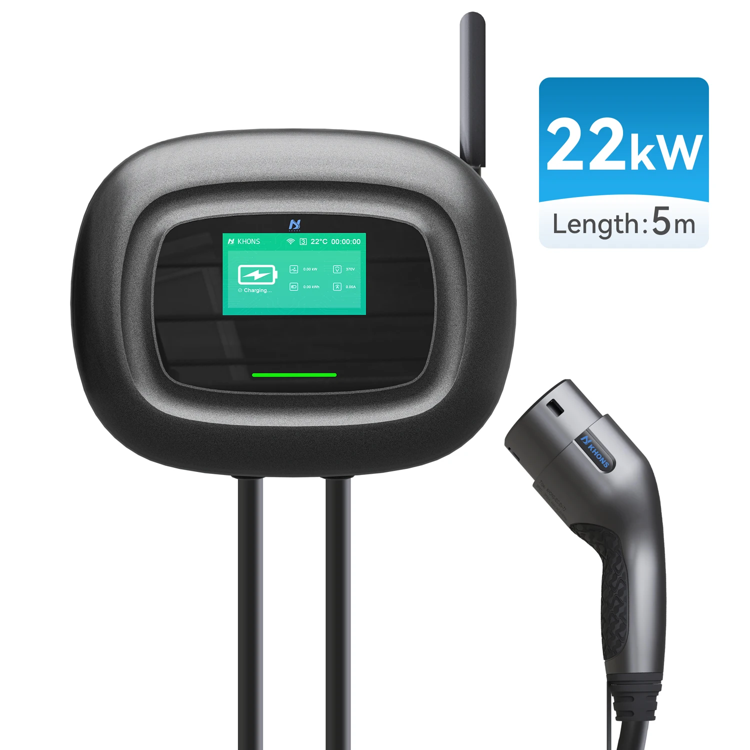 22kw AC EV Charger Type 2 Plug Wallbox Fast Electric Vehicle EV ...